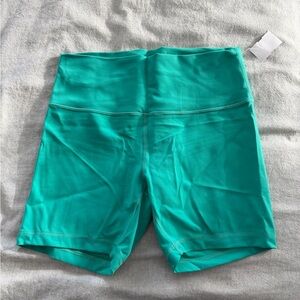 Lululemon Athletica Turquoise Bike Shorts